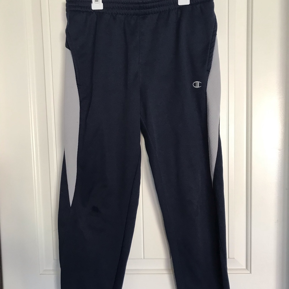 Blue Jogger pants.